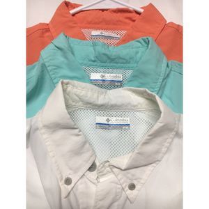 Columbia Men's Bahama II Long Sleeve Shirt, PFG, Size M, Lot of 3, Like New!